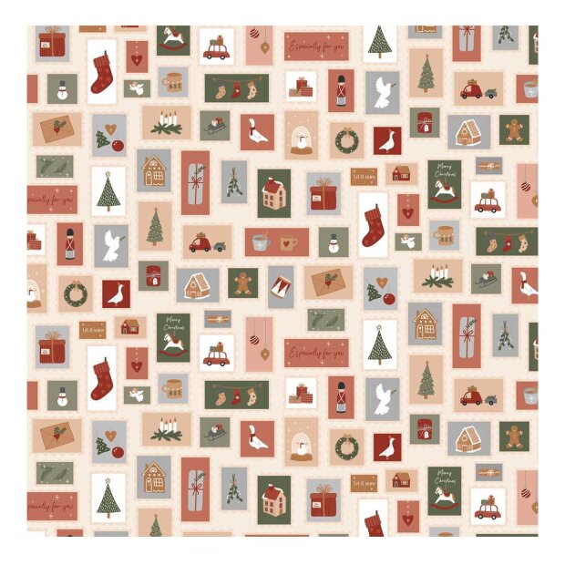 IB LAURSEN - PAPIRSERVIETTER M/JULEMÆRKER