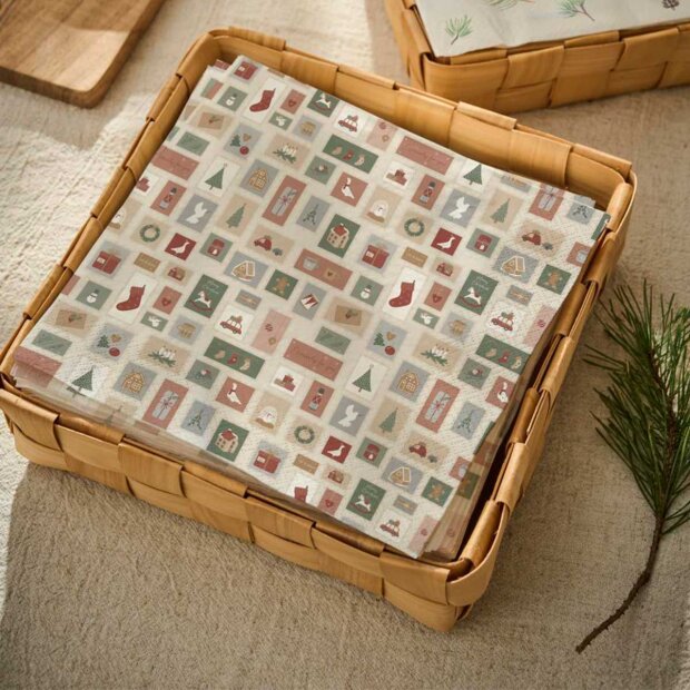 IB LAURSEN - PAPIRSERVIETTER M/JULEMÆRKER