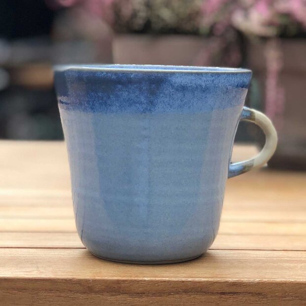 STINEMEI KERAMIK - KOP M/HANK STOR  | BLÅ