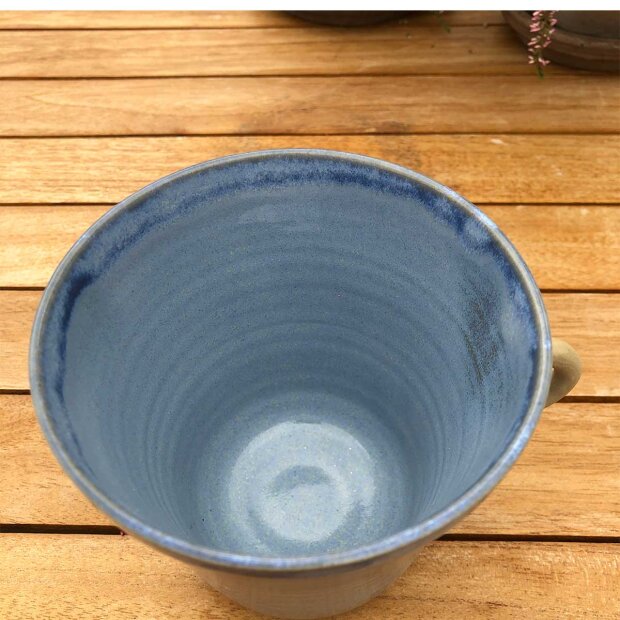 STINEMEI KERAMIK - KOP M/HANK STOR  | BLÅ