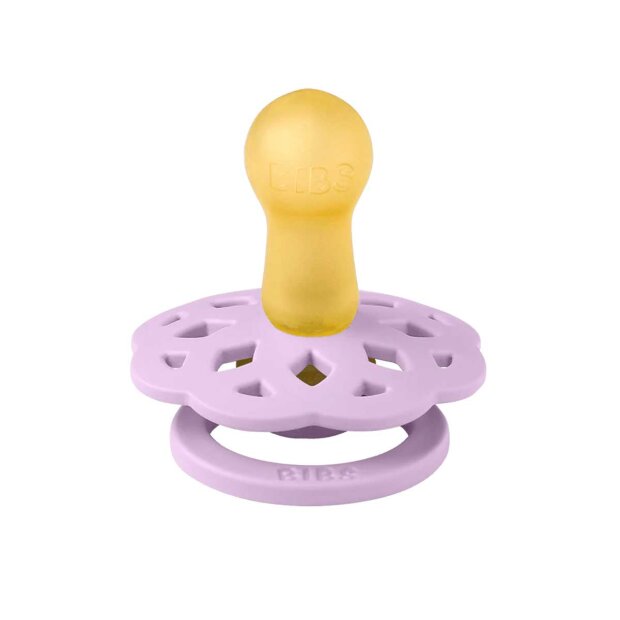 BIBS - 2-PAK - BOHEME - RUND - STR. 2 | VIOLET SKY/MAUVE