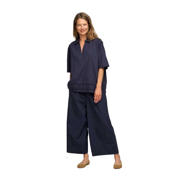 MOSHI MOSHI MIND - BRIGHTLY SHIRT POPLIN | MØRK NAVY