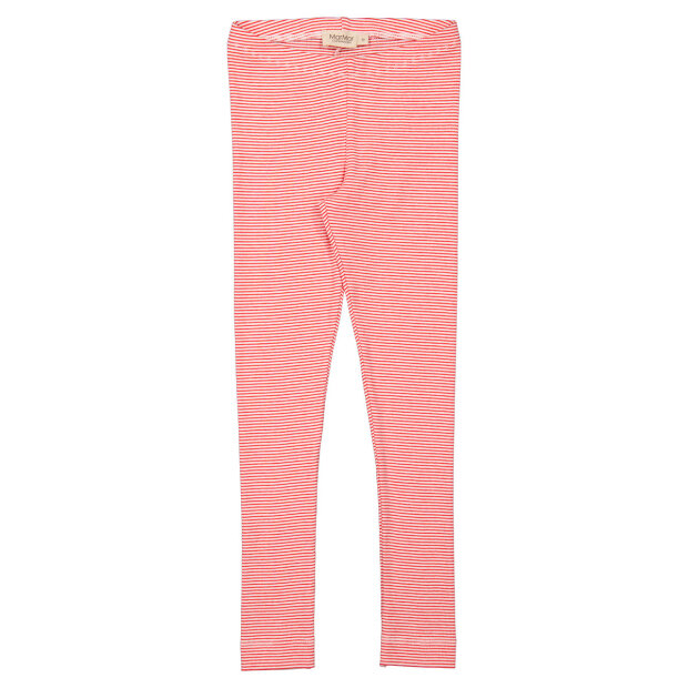 MARMAR COPENHAGEN - LEG RIB LEGGINGS | RED STRIPE