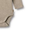WHEAT - SPENCER RIB BODYSTOCKING | GRAVEL MELANGE
