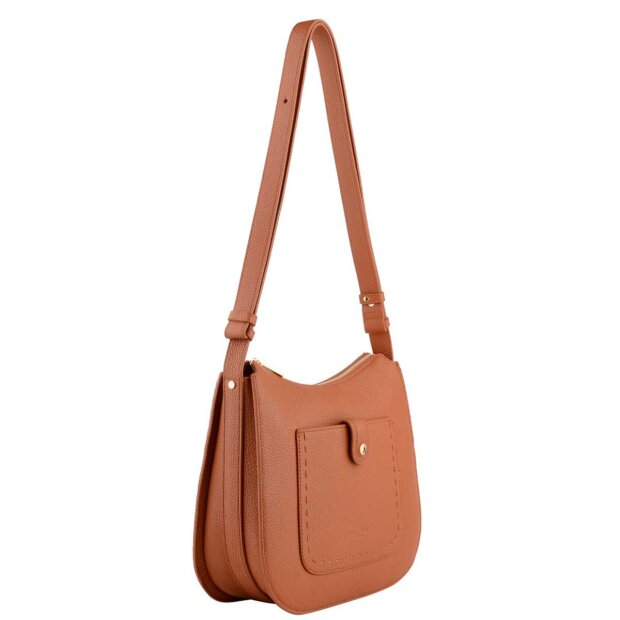 POURCHET - BRIDE SOFT SKULDERTASKE 29X27,5X9,5 CM | CAMEL