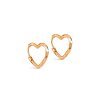 ENAMEL COPENHAGEN - ORGANIC HEART SMALL HOOPS | FORGYLDT