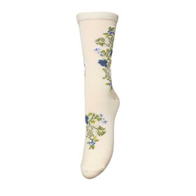 BECK SØNDERGAARD - FLEURIORA VISCA STRØMPER | BIRCH WHITE