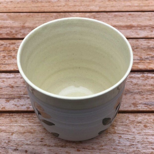 STINEMEI KERAMIK - KOP U/HANK - LAV | GUL/MILD BLOMST