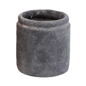 CHAKAR - DAHLA RUSTIK KRUKKE 15X16 CM | SORT