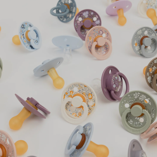 BIBS - 2-PAK - LIBERTY - RUND - STR.2 | /BLUSH MIX