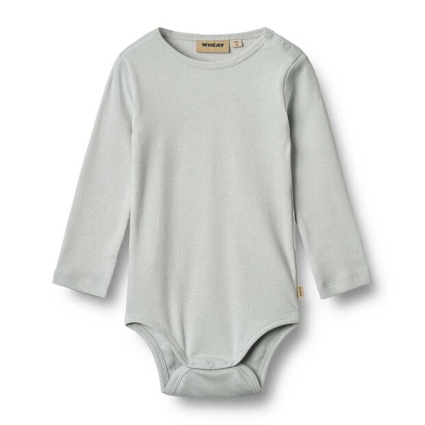 WHEAT - SPENCER RIB BODYSTOCKING | SOFT BLUE