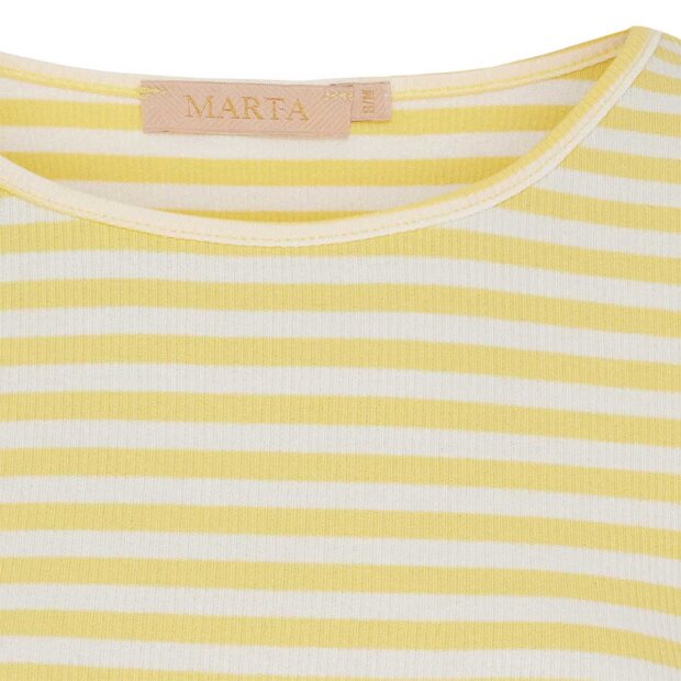 MARTA DU CHATEAU - JOSIANE LS T-SHIRT | GIALLO/GREGGIO
