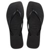 HAVAIANAS - SLIM SQUARE KLIPKLAPPER | BLACK HAVAIANAS - SLIM SQUARE KLIPKLAPPER | BLACK