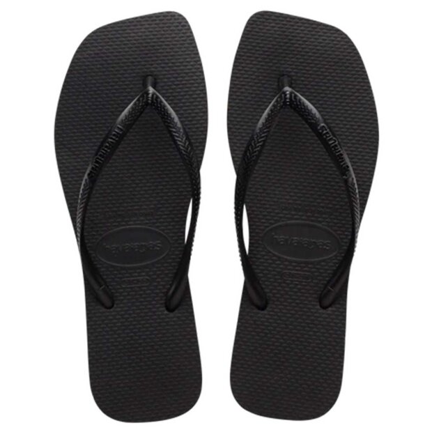HAVAIANAS - SLIM SQUARE KLIPKLAPPER | BLACK
