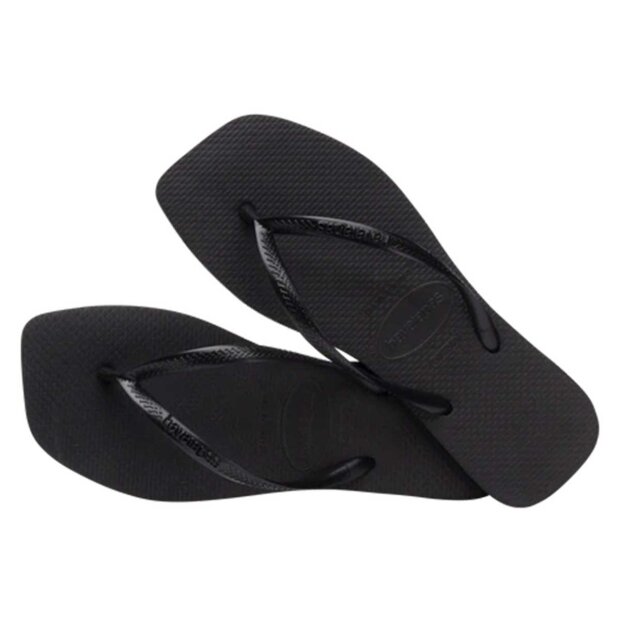 HAVAIANAS - SLIM SQUARE KLIPKLAPPER | BLACK