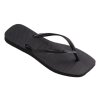 HAVAIANAS - SLIM SQUARE KLIPKLAPPER | BLACK HAVAIANAS - SLIM SQUARE KLIPKLAPPER | BLACK