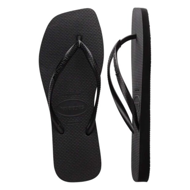 HAVAIANAS - SLIM SQUARE KLIPKLAPPER | BLACK
