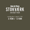 STOKVÆRK - SOCIAL RUN 7/5 Army t-shirt + billet
