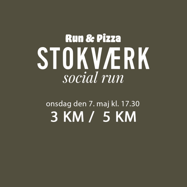 STOKVÆRK - SOCIAL RUN 7/5 Army t-shirt + billet