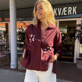 WAUW - LUNA SKJORTE | CHOCO WINE