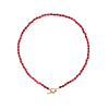 STINE A - LOVE DROP NECKLACE | FORGYLDT/BURGUNDY