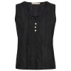 MARTA DU CHATEAU - PERLA TOP | BLACK