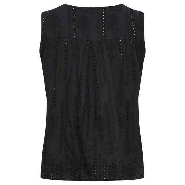 MARTA DU CHATEAU - PERLA TOP | BLACK