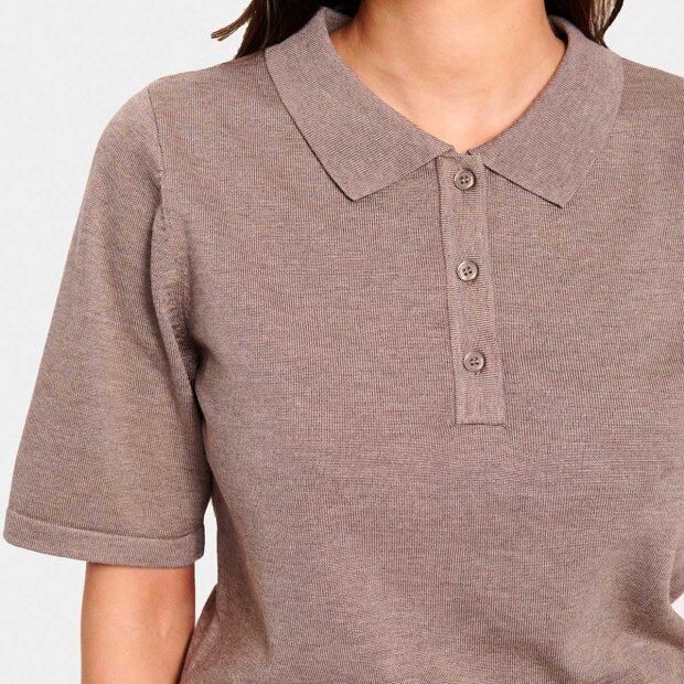 SAINT TROPEZ - MILA SZ POLO M/KORTE ÆRMER | ATMOS MELANGE